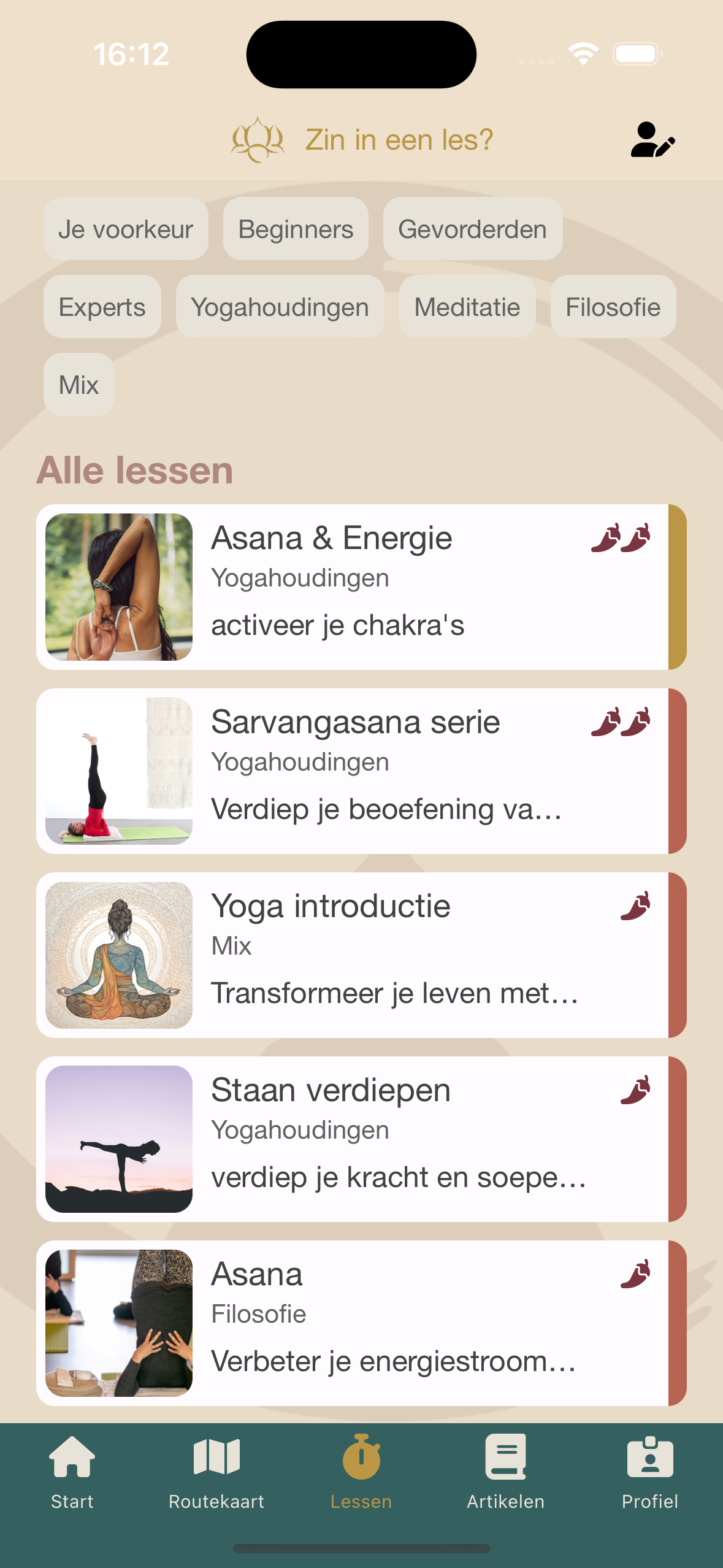 Being a Yogi App Lessen